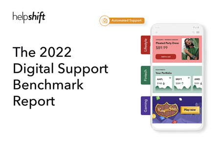 Helpshift Benchmark Report cover